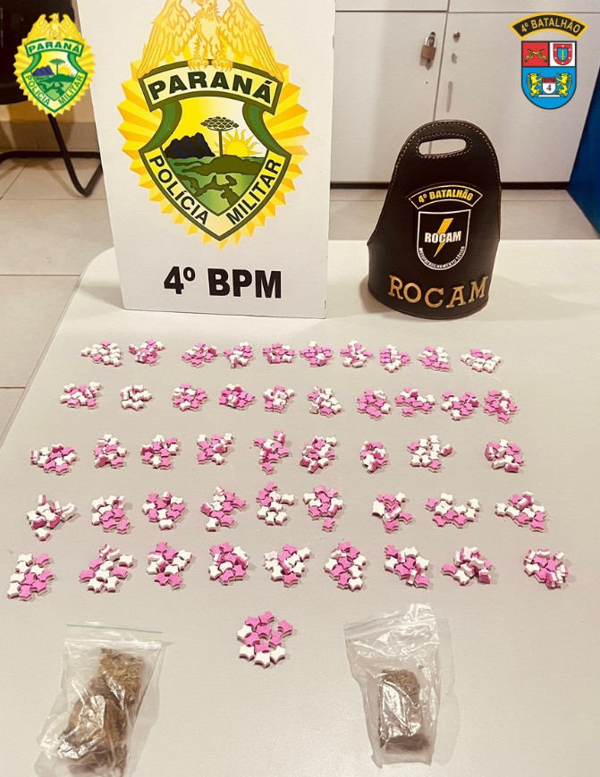 Mais de 500 comprimidos de ecstasy foram apreendidos com motociclista em Sarandi