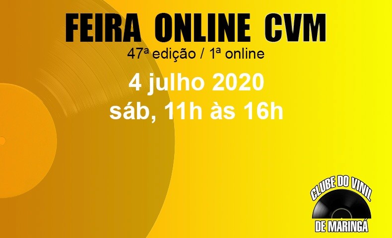 Clube do Vinil de Maringá realiza primeira feira online neste sábado (4)