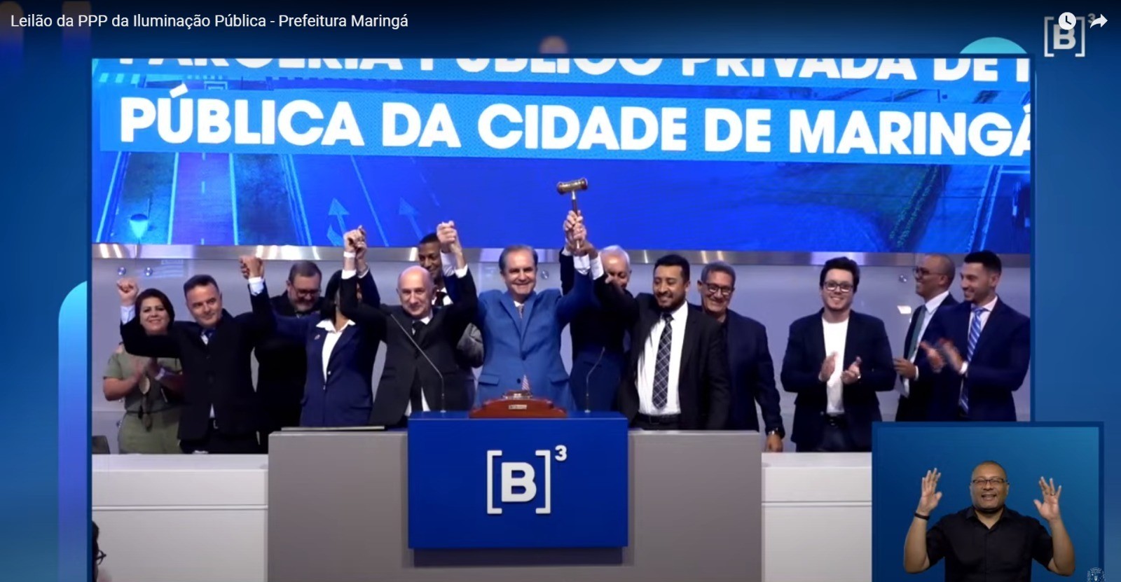 Consórcio Luz de Maringá vence leilão da iluminação pública de Maringá