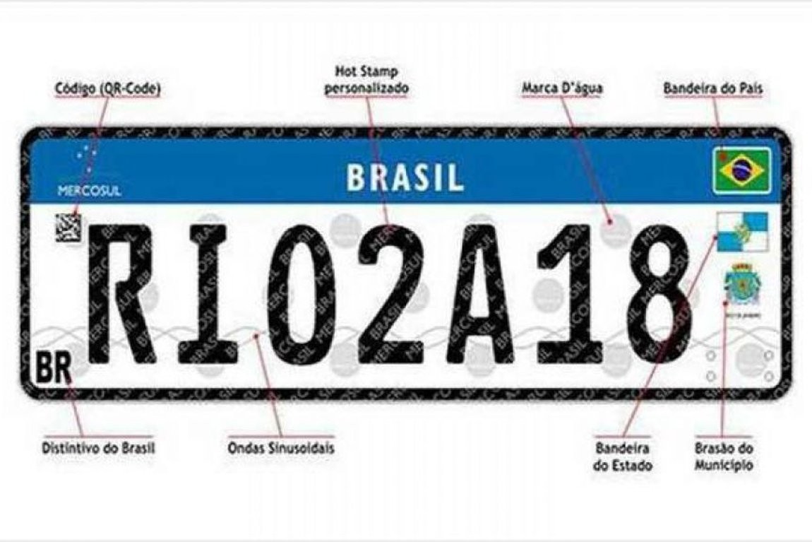 Novas placas do Mercosul deverão custar, em média, R$ 250
