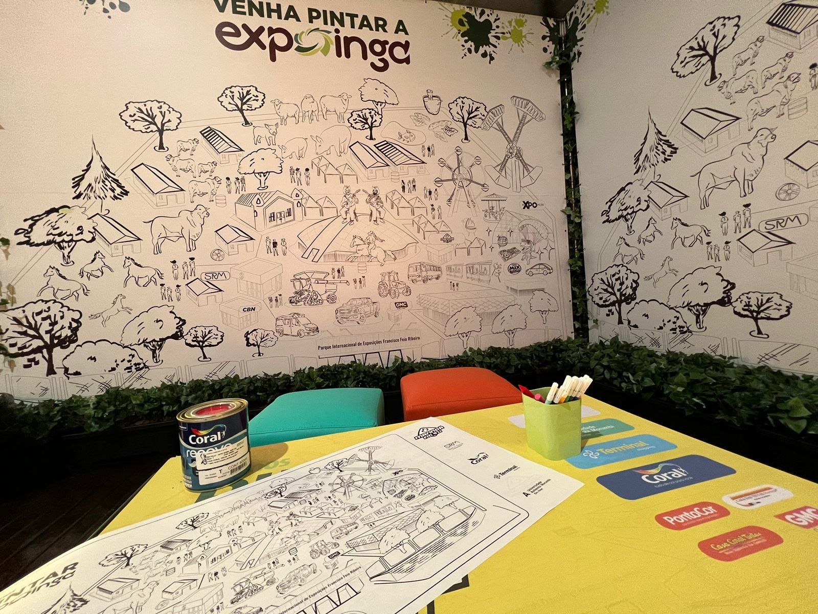 “Vamos pintar a Expoingá” propõe eternizar a feira com criatividade