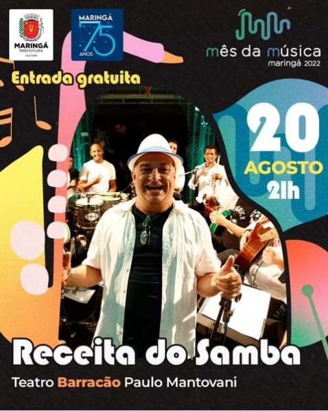 Vai ter samba raiz neste sábado (20) em Maringá