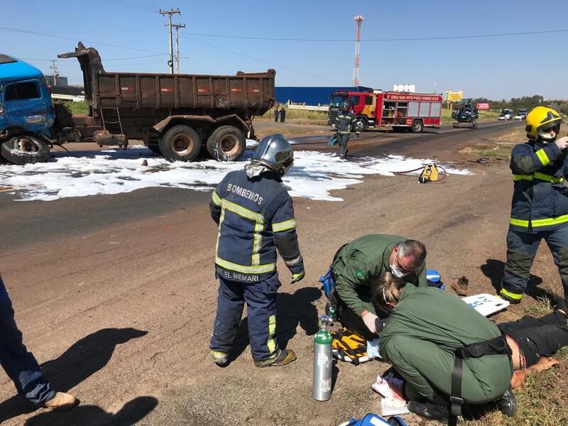 Três ficam feridos em acidente na PR-317, perto do Rio Pirapó