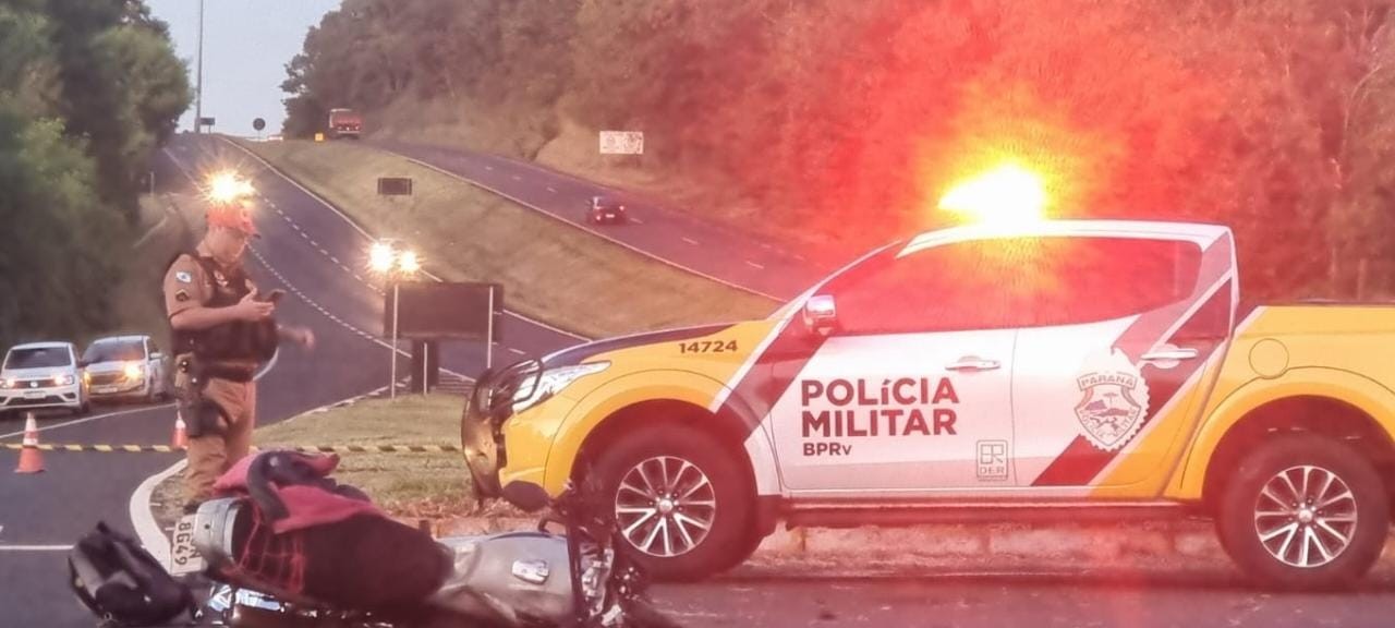 Motociclista morre após acidente em rodovia, em Maringá