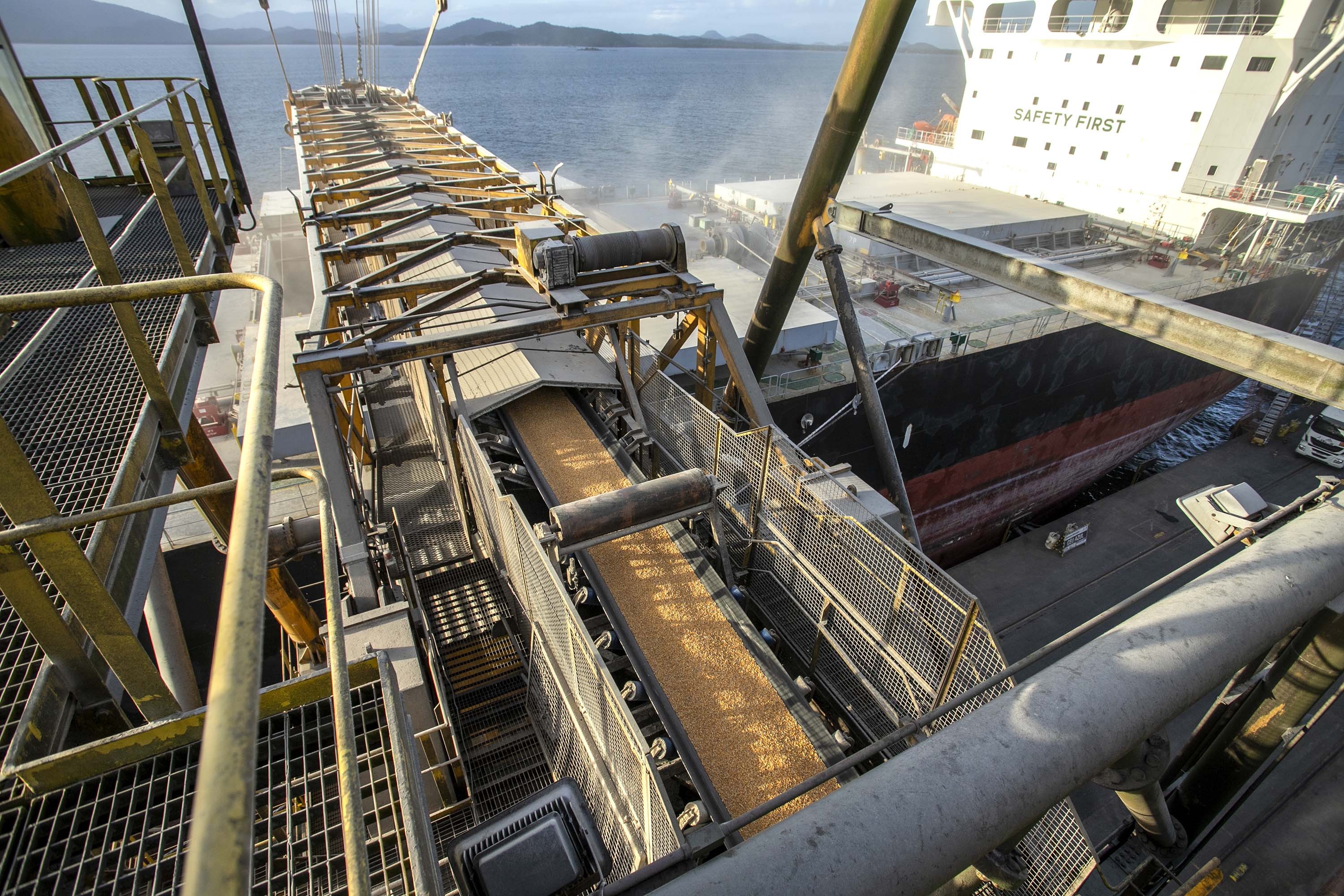 Exportações brasileiras de milho pelo porto de Paranaguá crescem