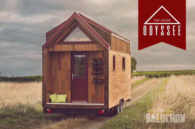 Casas itinerantes podem ser transportadas em caminhão