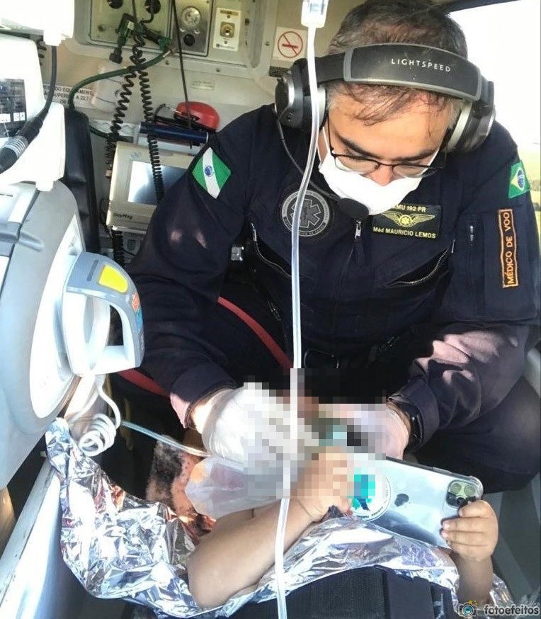 Criança que se afogou em pesqueiro recebe alta em Maringá