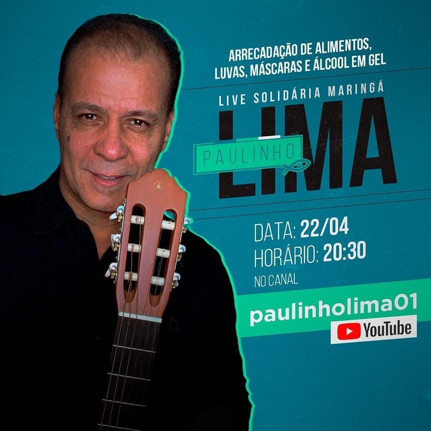 Live solidária vai arrecadar doações para entidades de Maringá