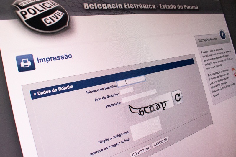 População pode acompanhar o andamento do B.O. pela internet