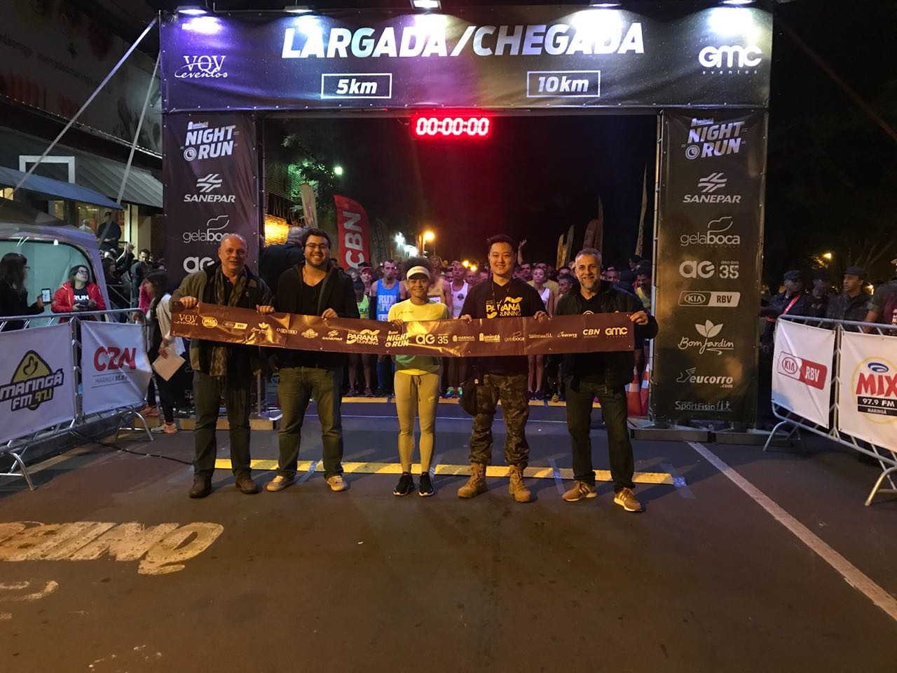 Prova Night Run do Circuito Paraná Running foi um sucesso