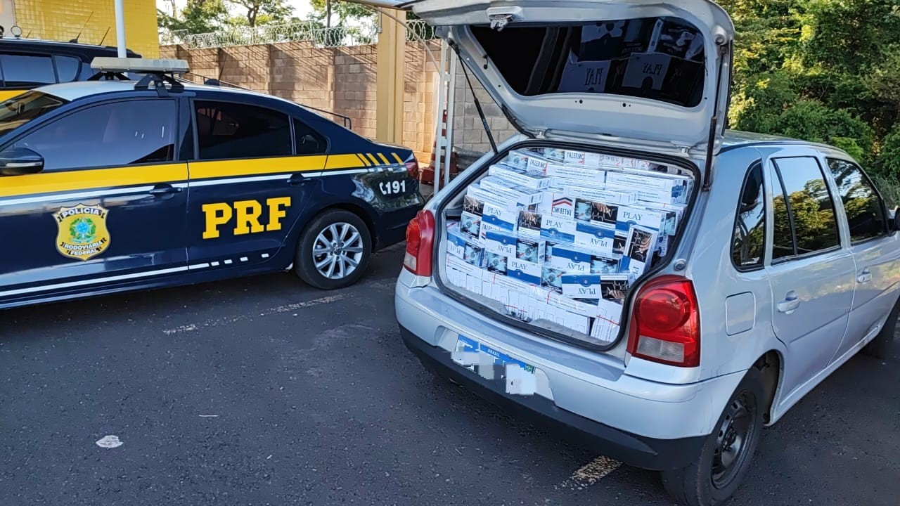 Em menos de 24h, polícia apreende 3 cargas de cigarros contrabandeados