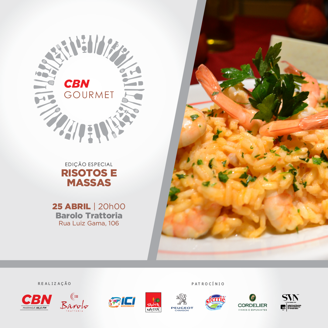 CBN Gourmet – Edição Risotos e Massas Artesanais