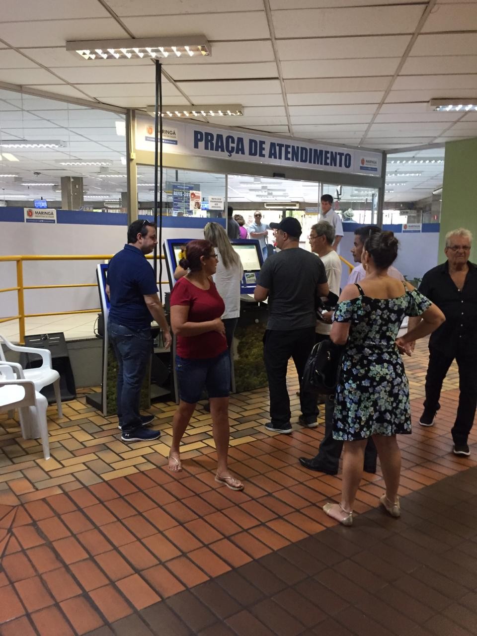 Praça de Atendimento segue movimentado para a retirada das guias de IPTU