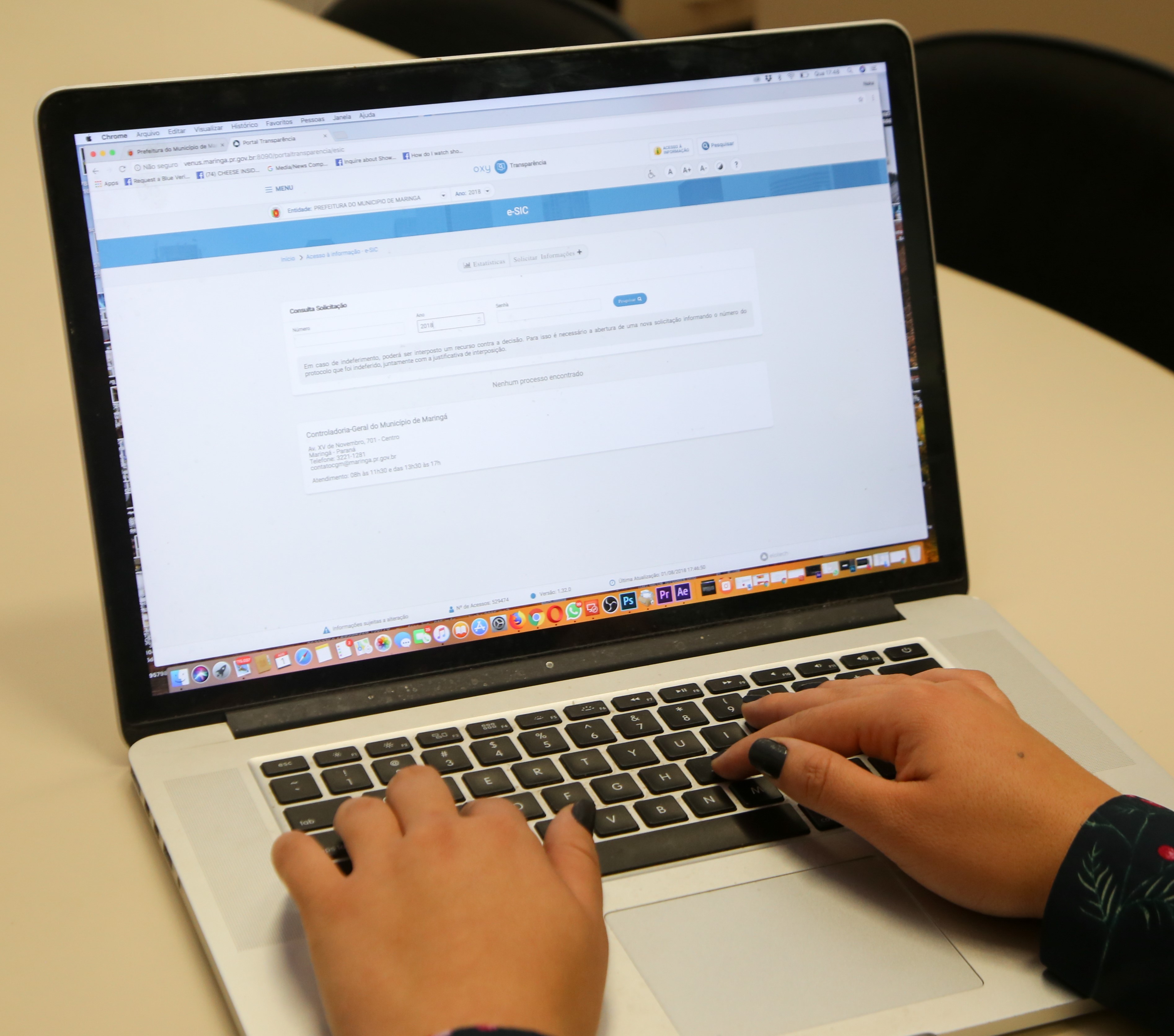 Portal da Transparência da Prefeitura de Maringá está sendo atualizado