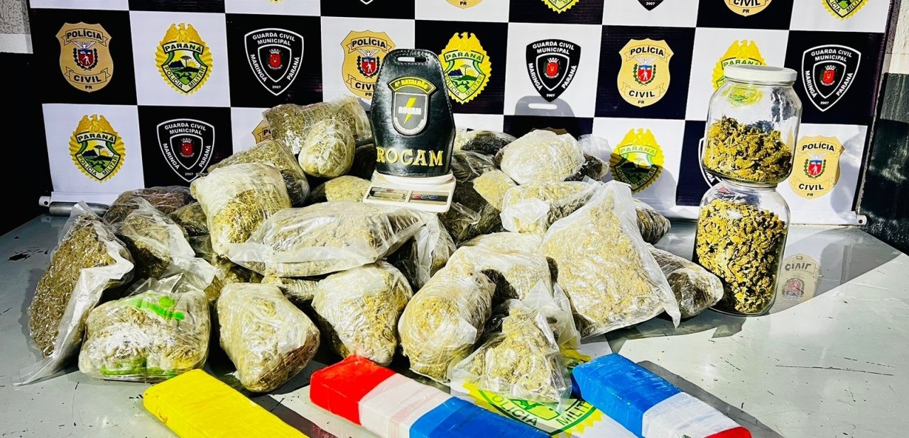 Homem é preso por tráfico de drogas em Maringá: ‘estava desempregado’