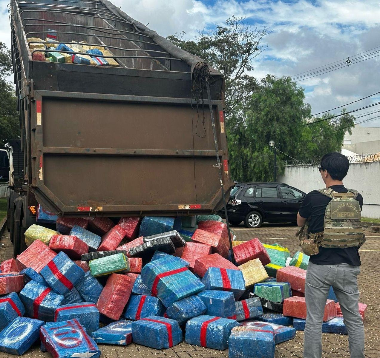 Força integrada apreende mais de sete toneladas de maconha