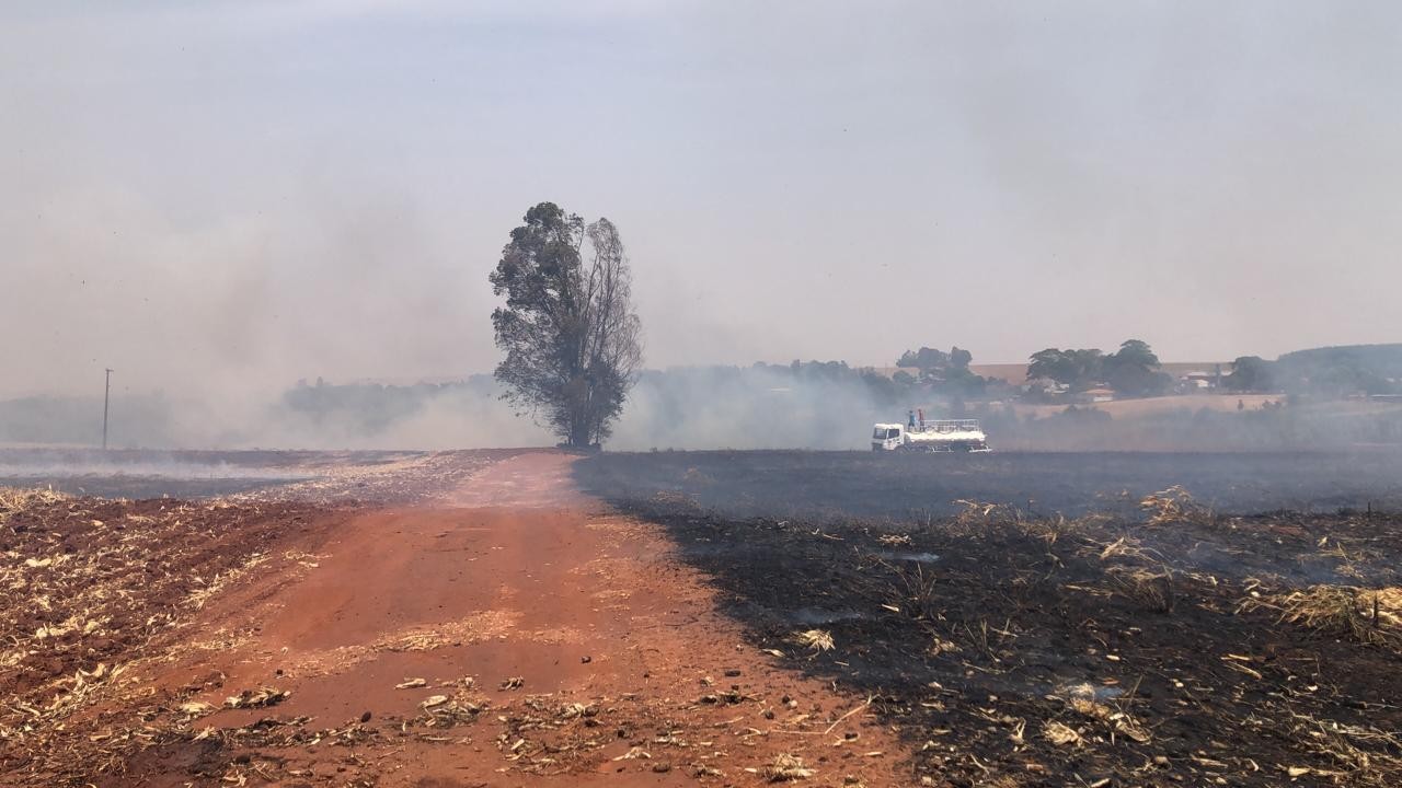 No combate a incêndios ambientais, bombeiros empregam todas as viaturas