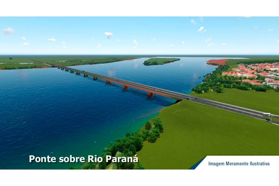 Empresa que vai construir ponte sobre o rio Paraná é anunciada