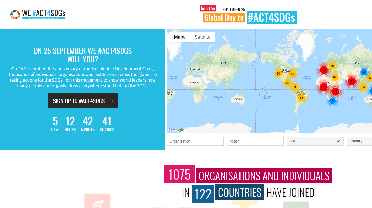 Qualquer pessoa pode contribuir com os ODSs