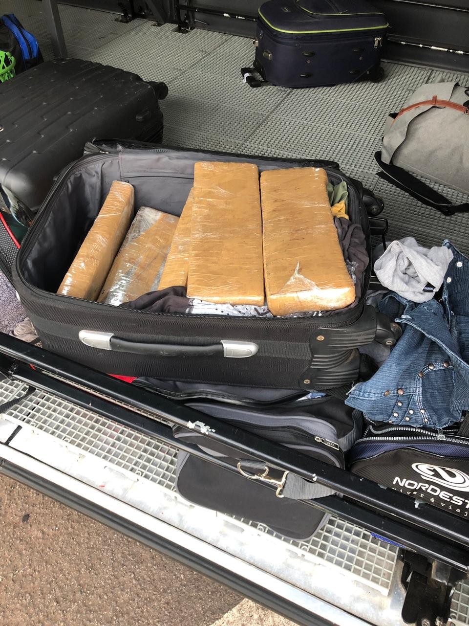 Passageiro de ônibus é preso com 29 quilos de maconha