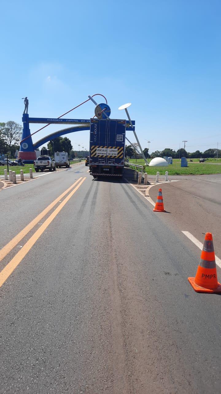 Motociclista morre em acidente próximo ao portal de entrada de Cianorte