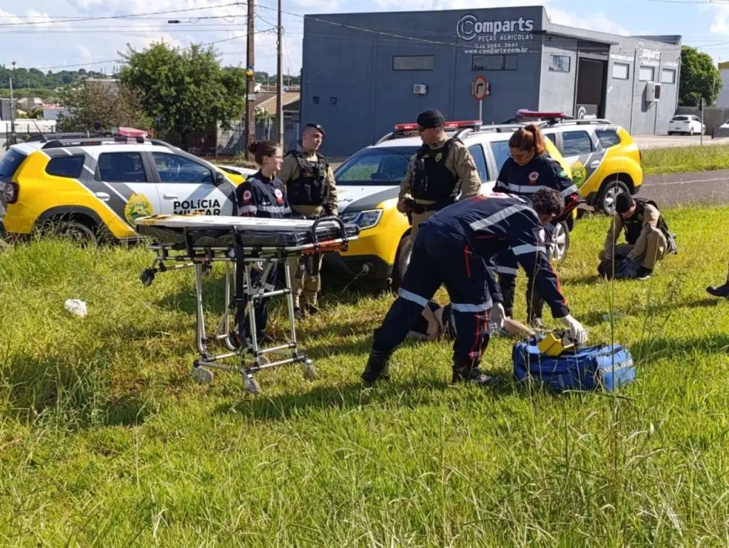 Suspeito de tráfico fica ferido em acidente durante perseguição policial
