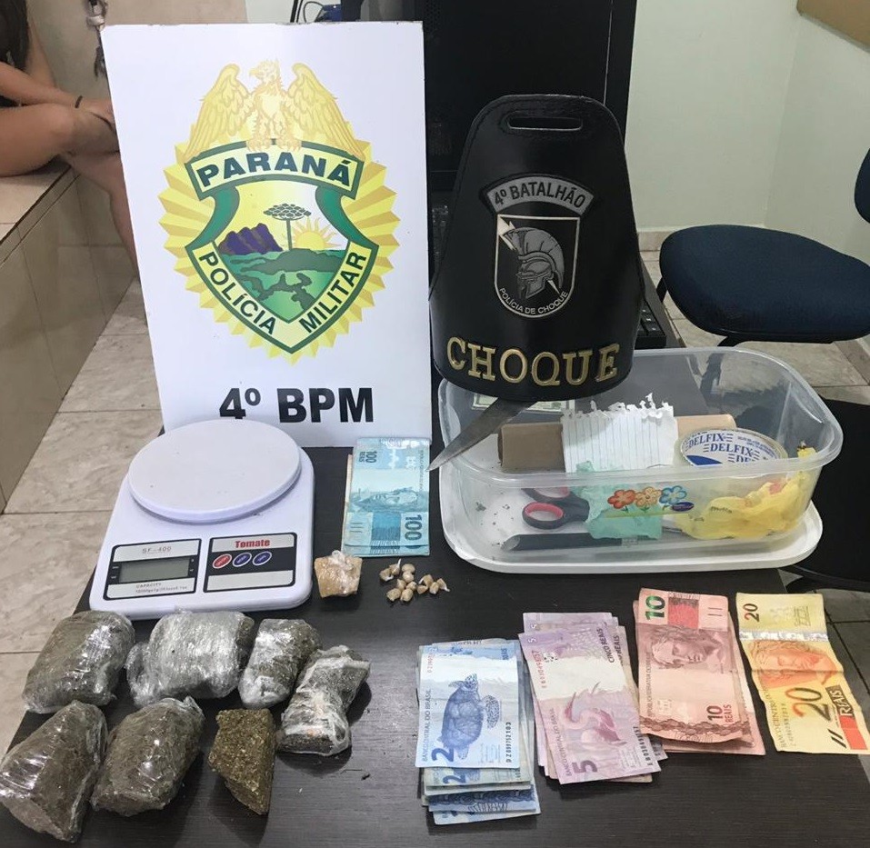 Polícia Militar apreende adolescente por tráfico de drogas