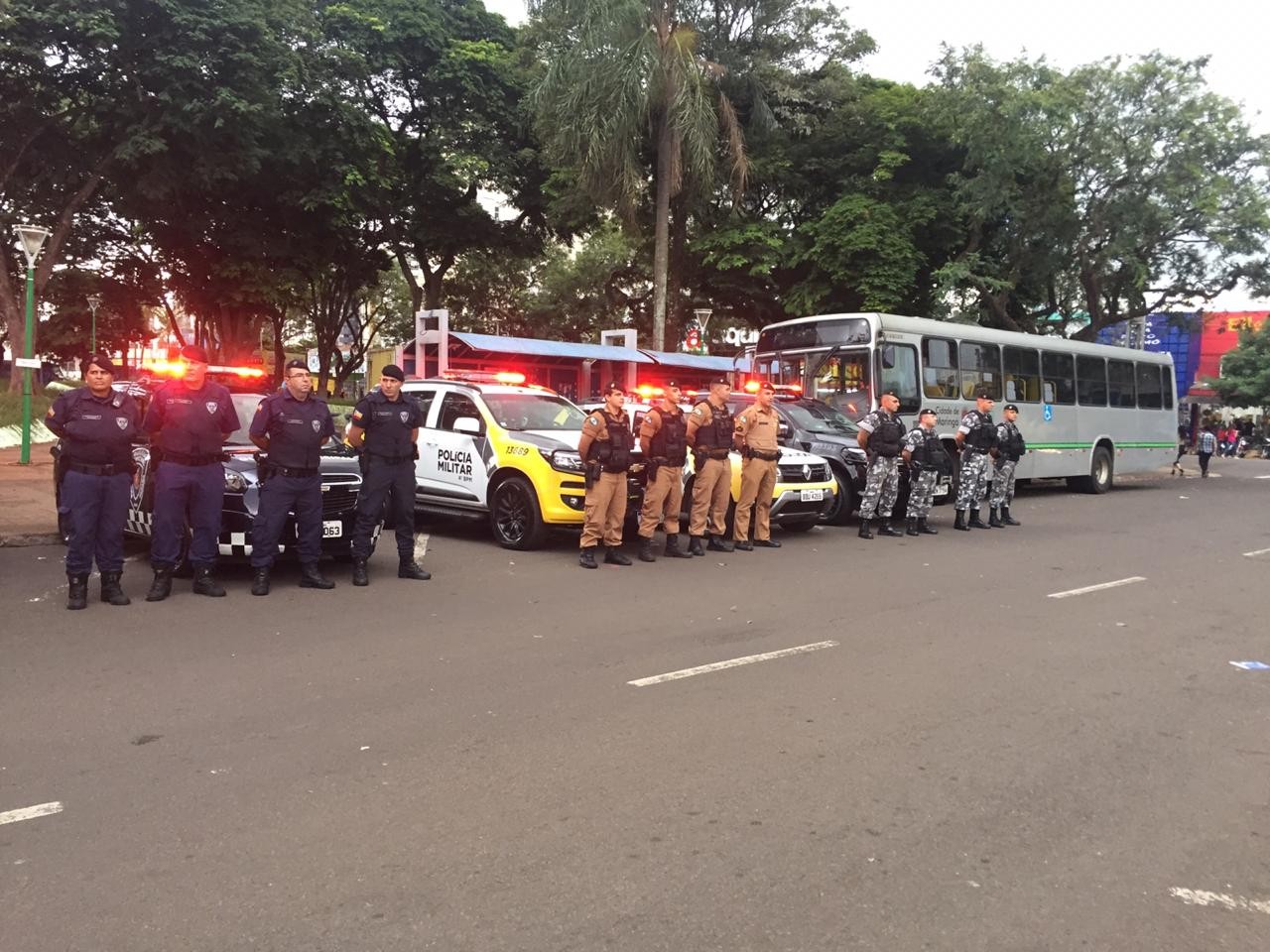 PM e Guarda Municipal reforçam segurança em Maringá