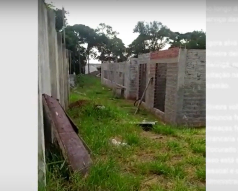 Ouvinte envia vídeo de obra paralisada de Cmei em Maringá