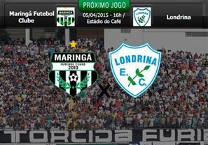 É hoje a disputa entre Maringá FC e Londrina por vaga na semifinal do Campeonato Paranaense