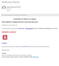 Detran alerta sobre golpes na internet