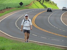 Maringaense conseguiu completar a caminhada de Maringá a Londrina