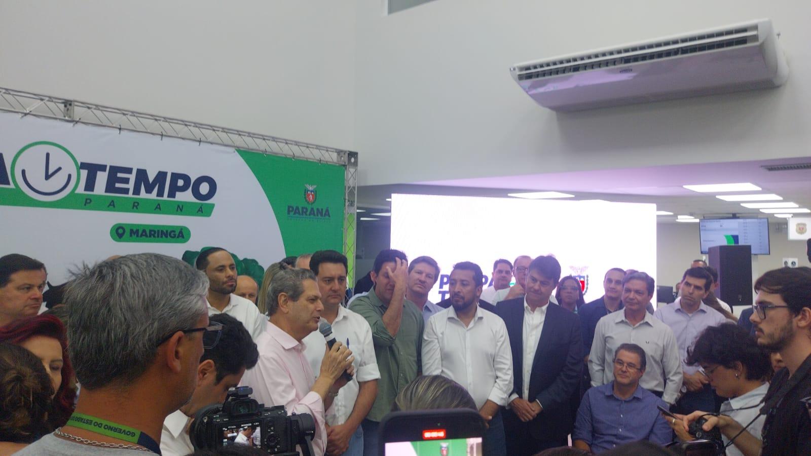 Ratinho Junior inaugura Poupatempo e anuncia recursos para o Parque de Exposições