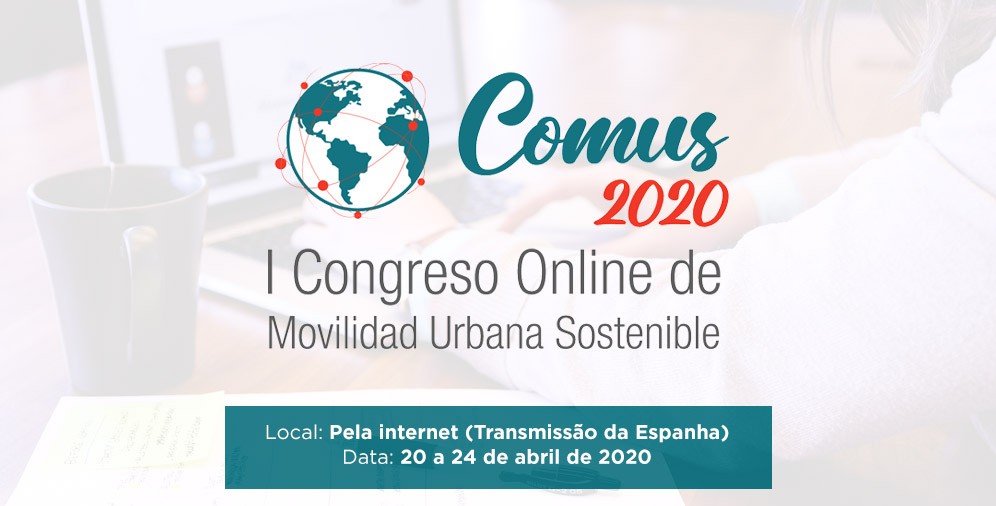 Primeiro Congresso de Mobilidade Urbana Sustentável Online será de 20 a 24 de abril