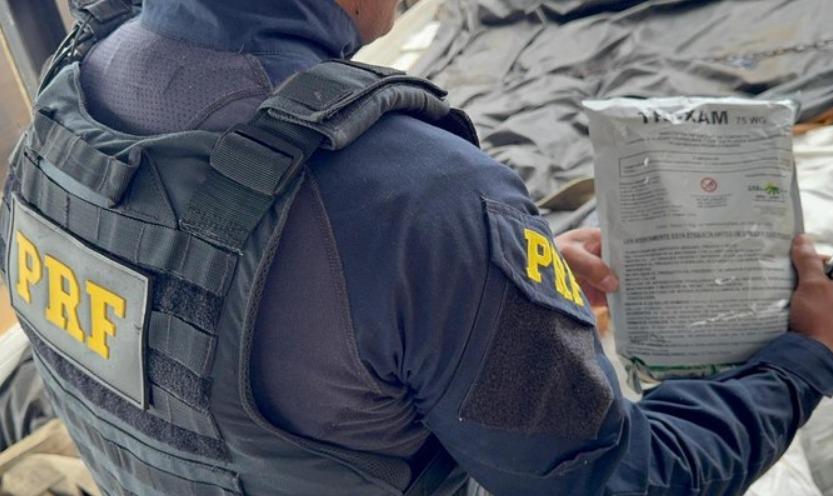 PRF apreende mais de uma tonelada de agrotóxicos de uso restrito no Brasil