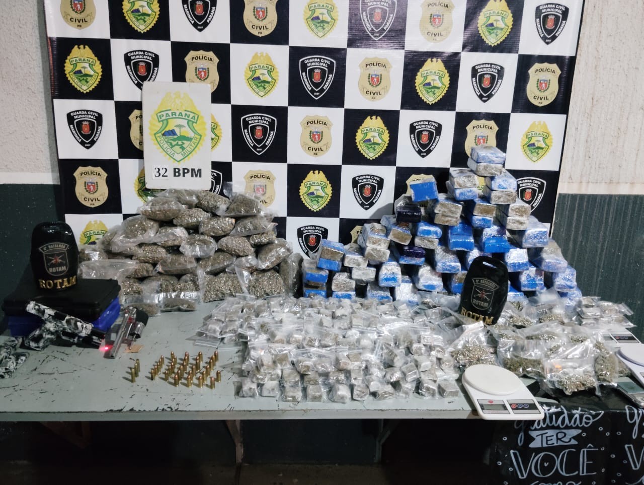 Traficantes de Maringá são presos com armas e drogas em Sarandi