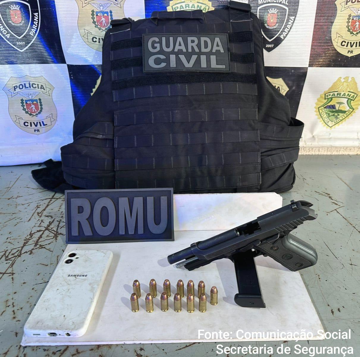 Jogador é preso com arma de fogo durante torneio de futebol