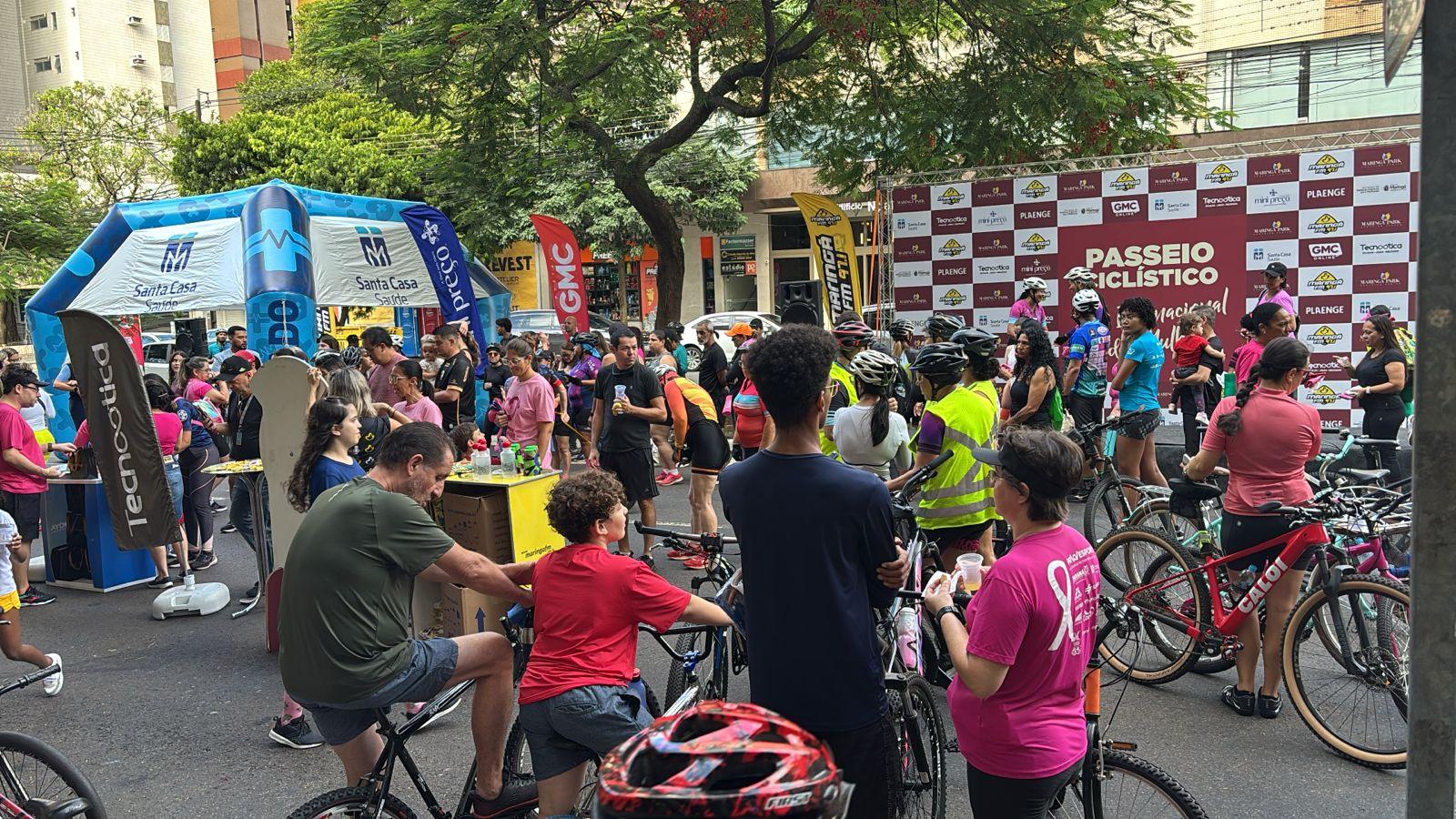Passeio ciclístico reúne famílias e celebra o Dia da Mulher em Maringá