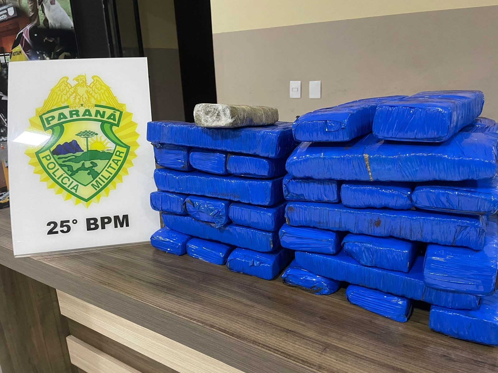 Passageira de ônibus é presa por transportar 35 tabletes de maconha