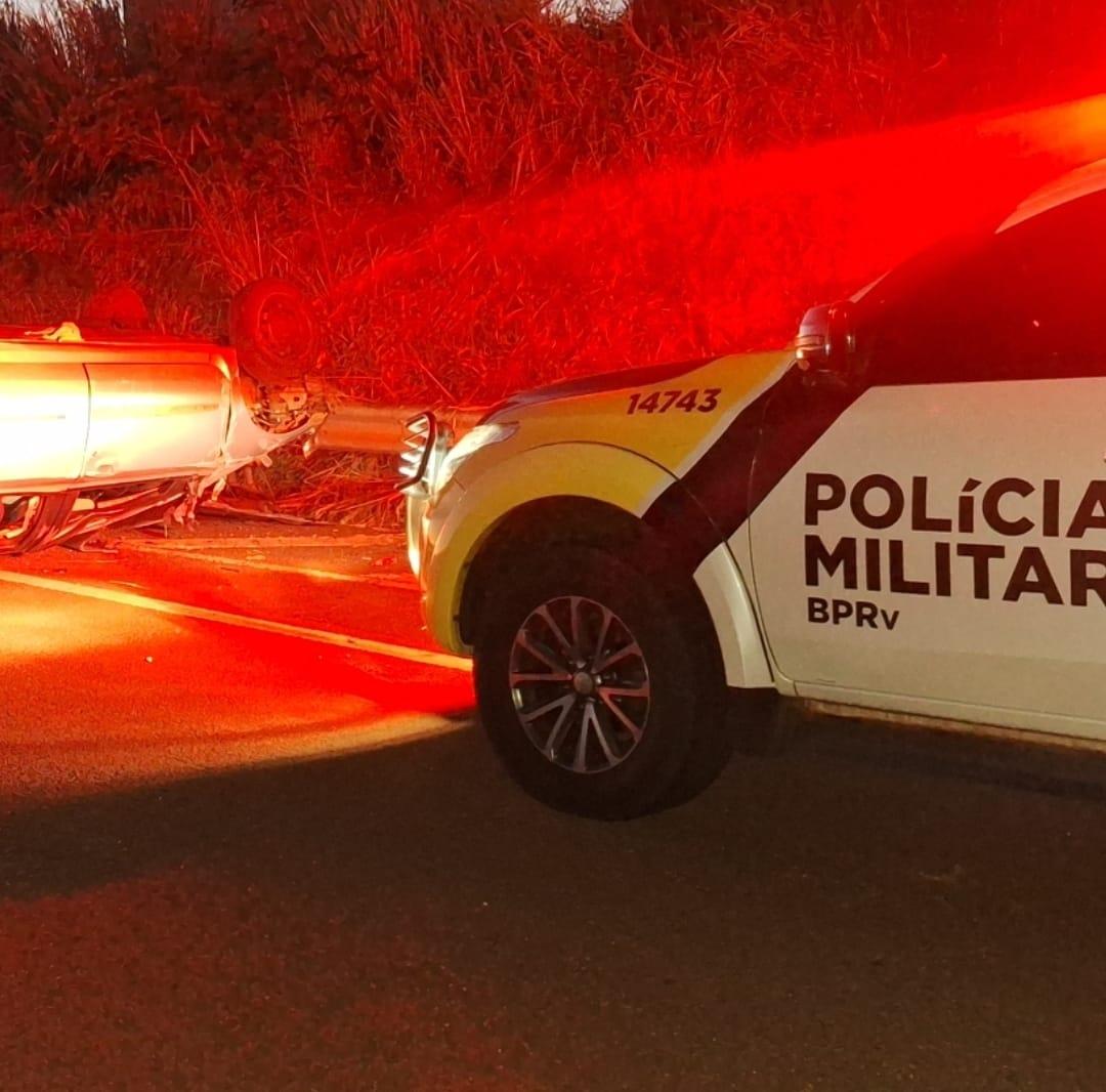 Motorista e passageira morrem em acidente na PRC-487
