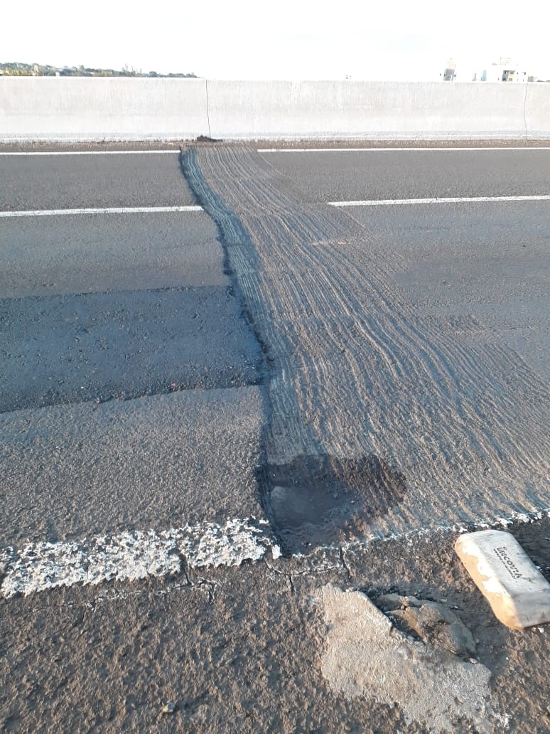 Motoristas reclamam de ‘valas’ nas pistas do Contorno Norte