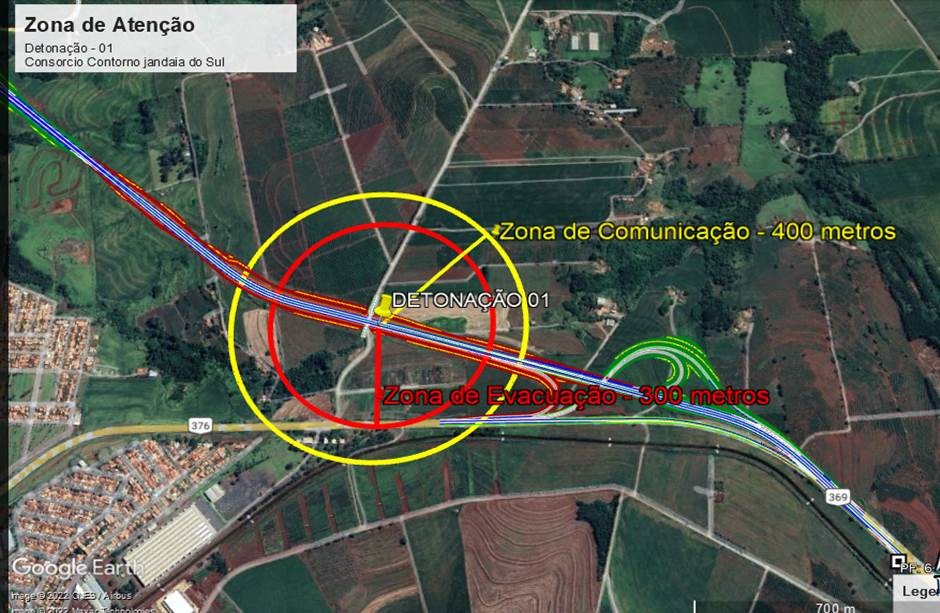 Trecho da BR-376 será interditado na quinta-feira (19) para detonação de rocha