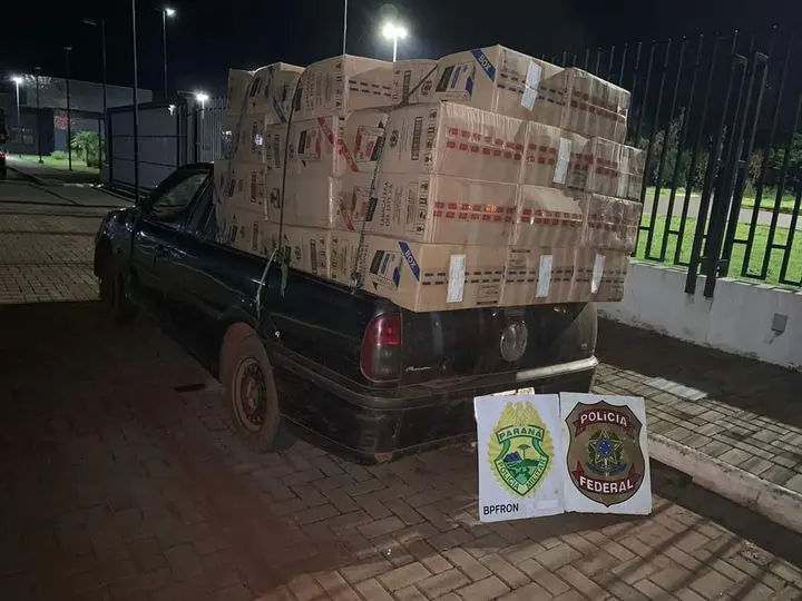 Polícia apreende 2.500 pacotes de cigarros contrabandeados em estrada da região