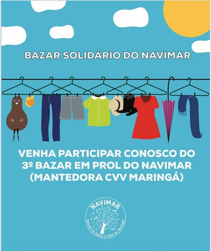 Núcleo de Apoio à Vida de Maringá realiza bazar solidário