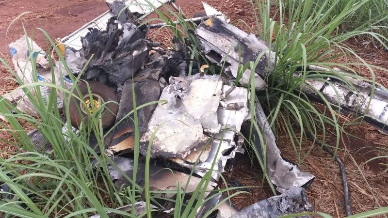 Aeronave furtada em Iguatemi é encontrada queimada