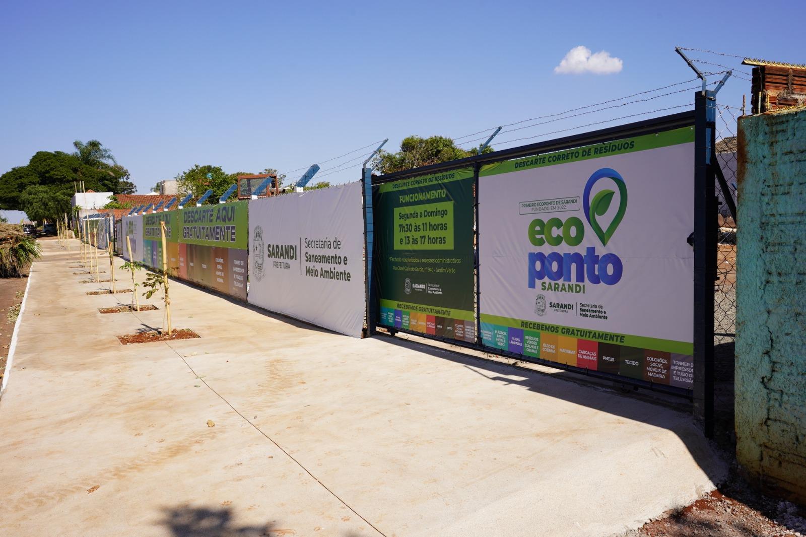 Ecoponto de Sarandi recebe em média 40 toneladas de resíduos ao mês