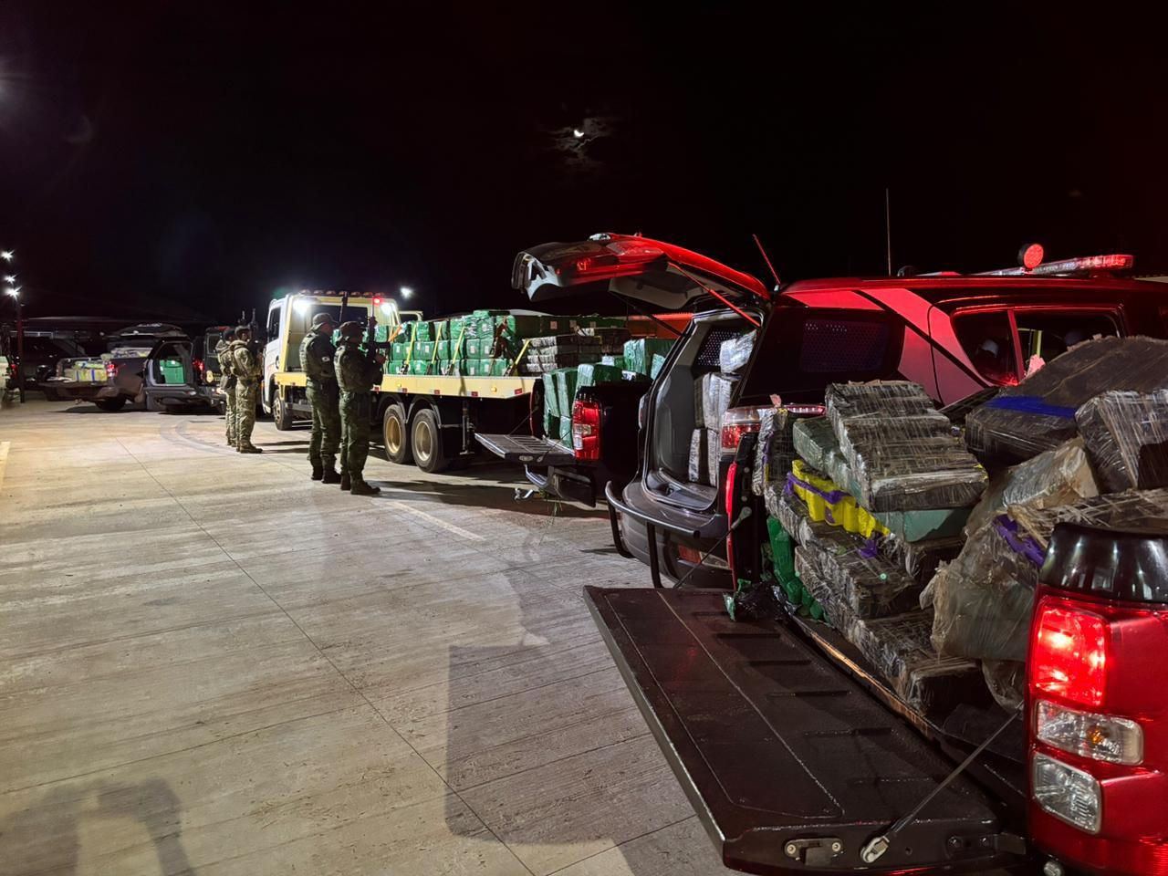 Forças de segurança apreendem quase 8,6 toneladas de maconha