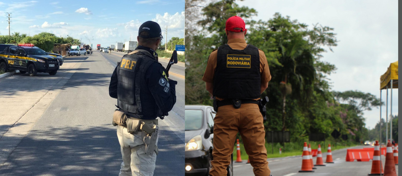 PRF e PRE realizam operação de segurança nas estradas durante o feriado