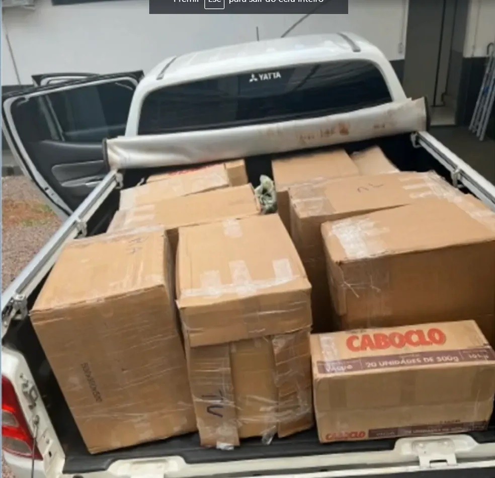 Delegado da região é preso transportando contrabando em viatura