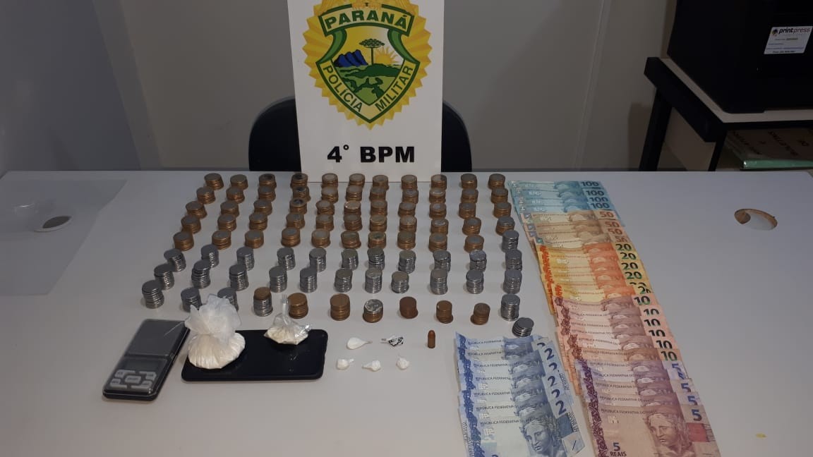 Homem é preso com cocaína e munição em Sarandi